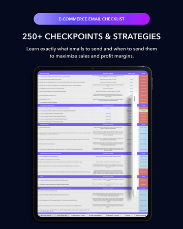 E-commerce Email Marketing Checklist