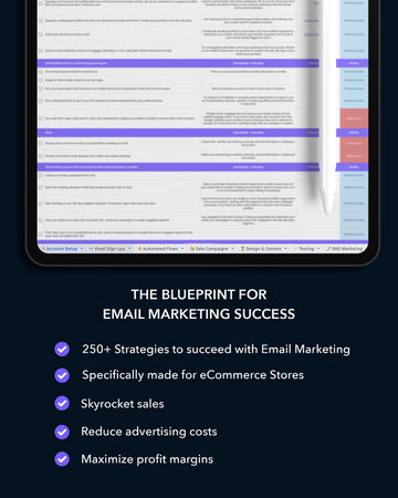 E-commerce Email Marketing Checklist